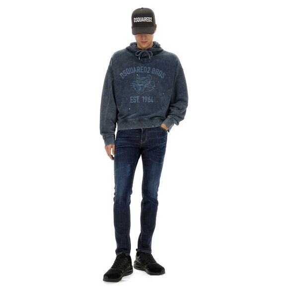 Dsquared Men Sweatshirt With Logo Print - Picture 2 of 4